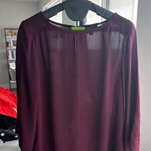 The Limited Deep Burgundy Blouse